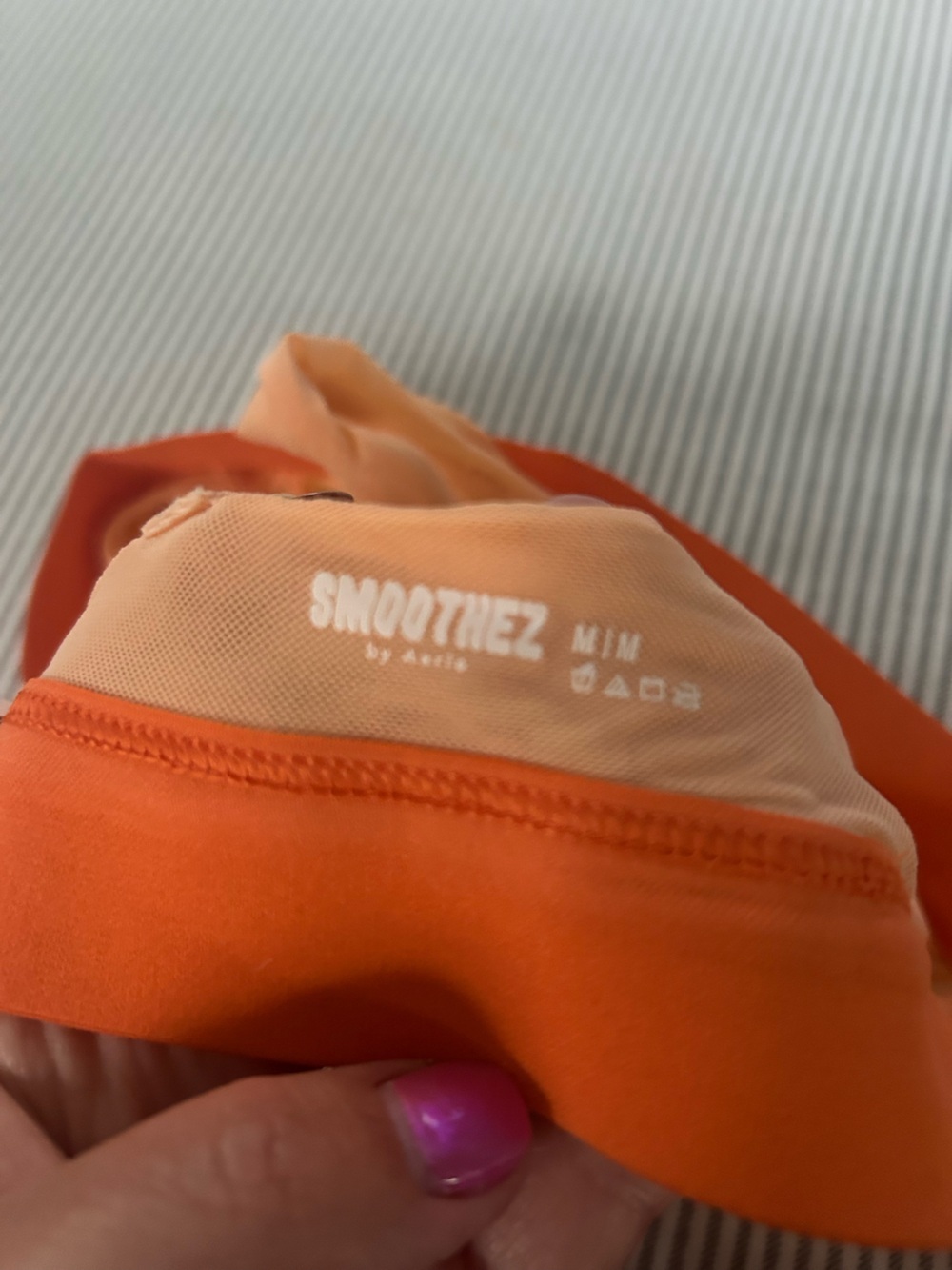 Aerie smoothez mesh plunge bralette size M orange - Picture 7 of 7